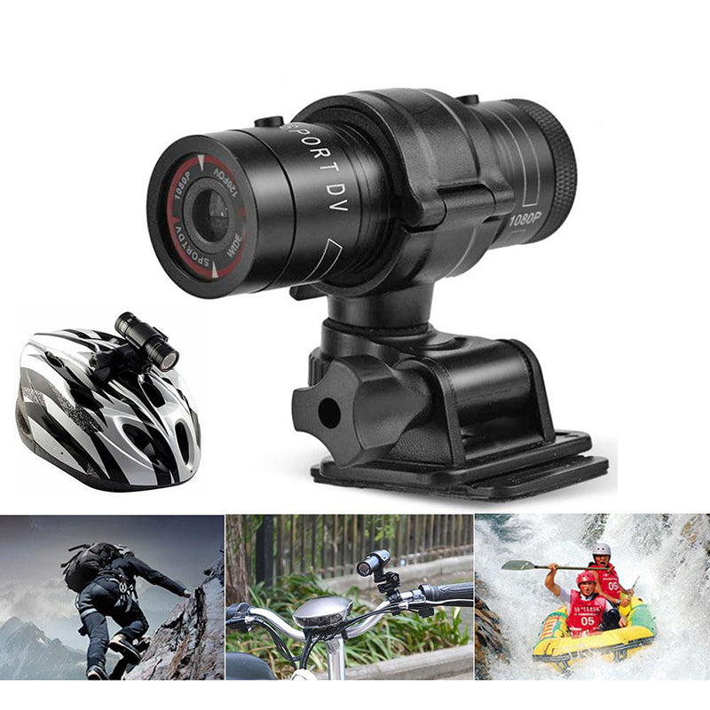 F9 HD 1080P 120 Degrees Outdoor Sports DV Mini Camcorder Waterproof Bike Motorcycle Helmet Video Camera