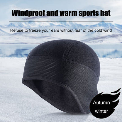 A70 Winter Windproof Thermal Fleece Bicycle Cap Running Skiing Riding Motorcycle Hat