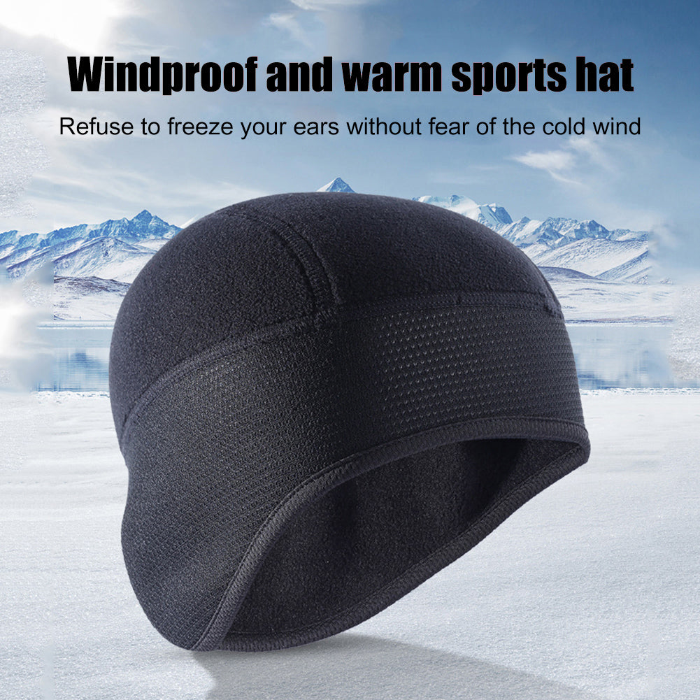 A70 Winter Windproof Thermal Fleece Bicycle Cap Running Skiing Riding Motorcycle Hat