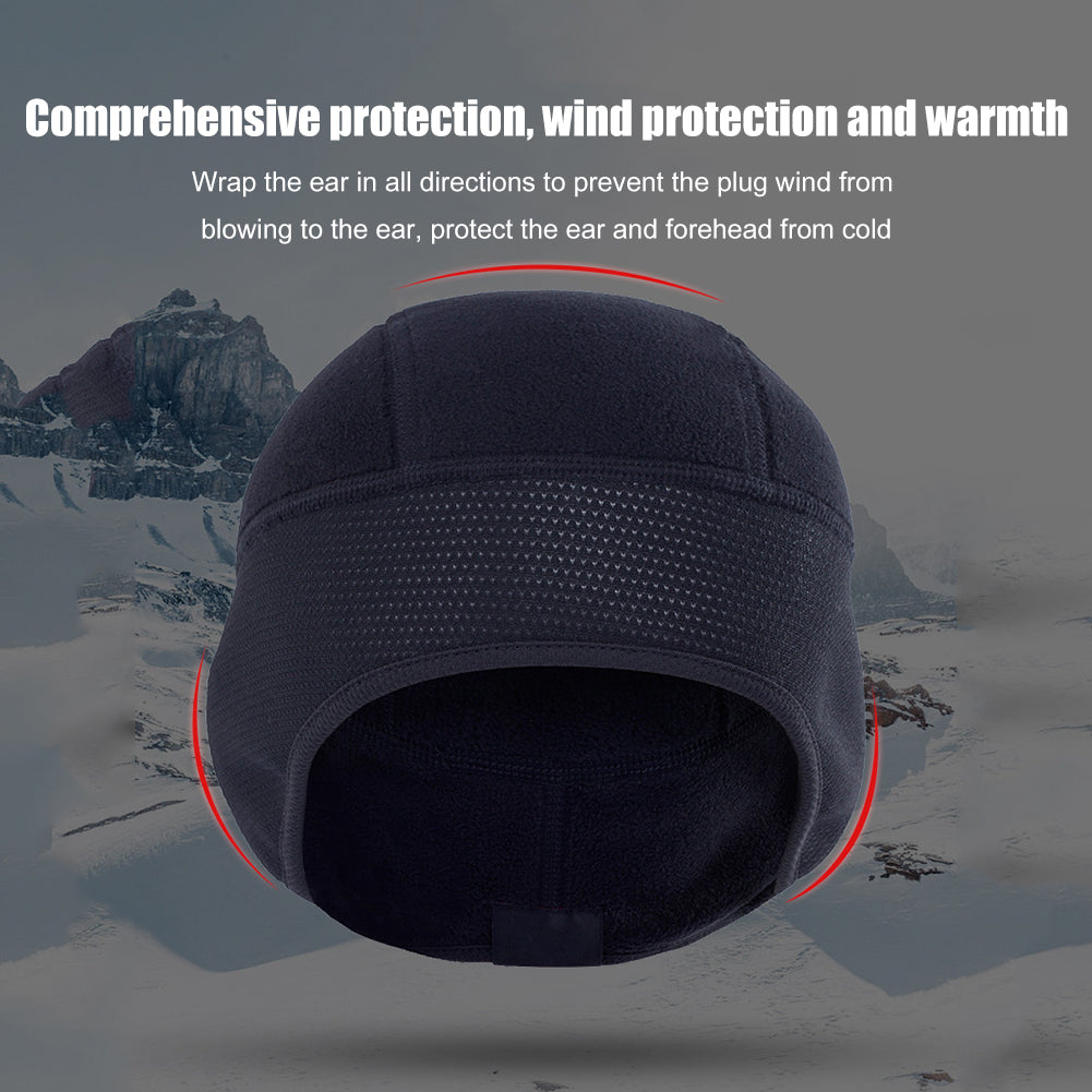 A70 Winter Windproof Thermal Fleece Bicycle Cap Running Skiing Riding Motorcycle Hat