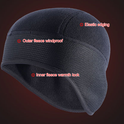 A70 Winter Windproof Thermal Fleece Bicycle Cap Running Skiing Riding Motorcycle Hat