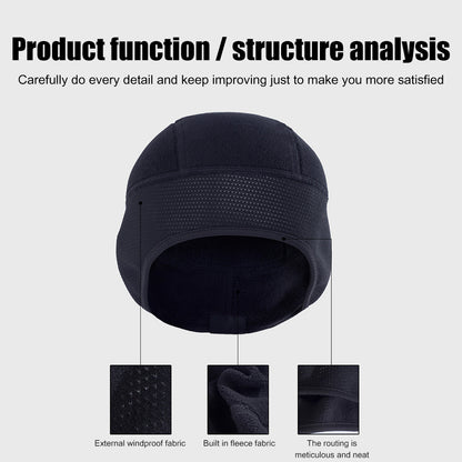 A70 Winter Windproof Thermal Fleece Bicycle Cap Running Skiing Riding Motorcycle Hat