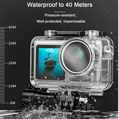 AGDY35 Waterproof Case Diving Protective Housing Shell Camera Accessories for DJI Osmo Action