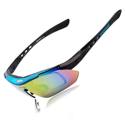 WOLFBIKE BYJ-013 Bicycle Cycling Glasses Sports Sunglasses Anti-UV Polarized Goggles with Interchangeable Lenses