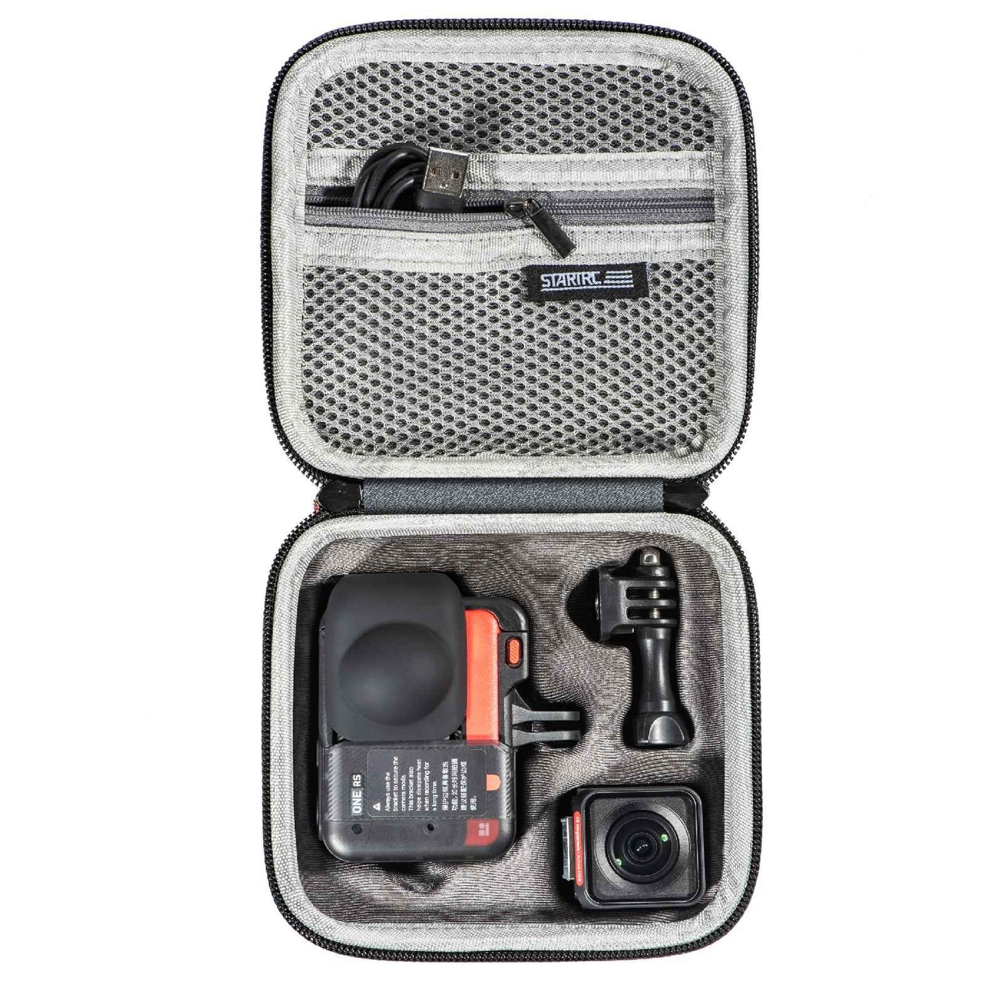 STARTRC 1111091 Carrying Case for Insta360 ONE RS Camera Storage Bag with Hand Rope and Carabiner