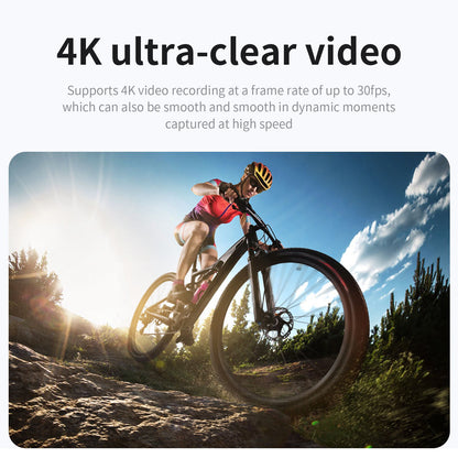 V8 128G 1.54" IPS Screen Action Camera Anti-Shake Outdoor 4K HD Sports Camera Waterproof Riding Recorder Support Mobile Phone APP Control for Photography