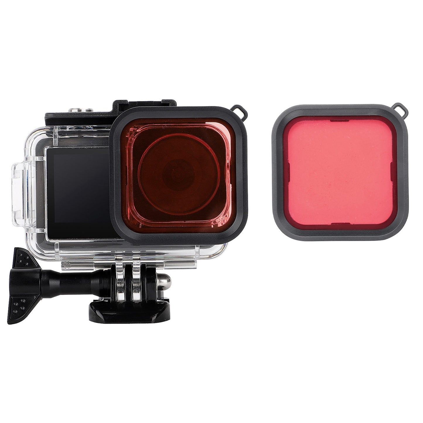 OA3-FS520 Camera Lens Diving Filter for DJI OSMO Action 3 Camera Tempered Glass Filter for Underwater Photography