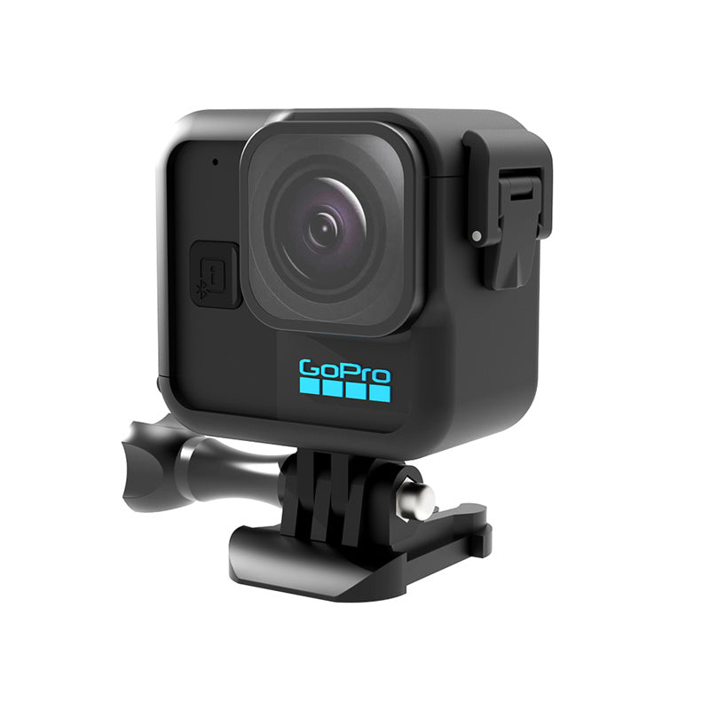 For GoPro Hero 11 Black Mini Camera Anti-drop Frame Protective Case with Base Bracket