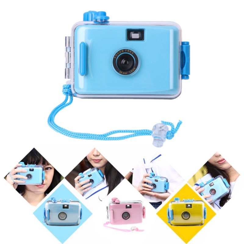 Underwater Vintage Camera Portable Mini 35mm Film Camera with Waterproof Case