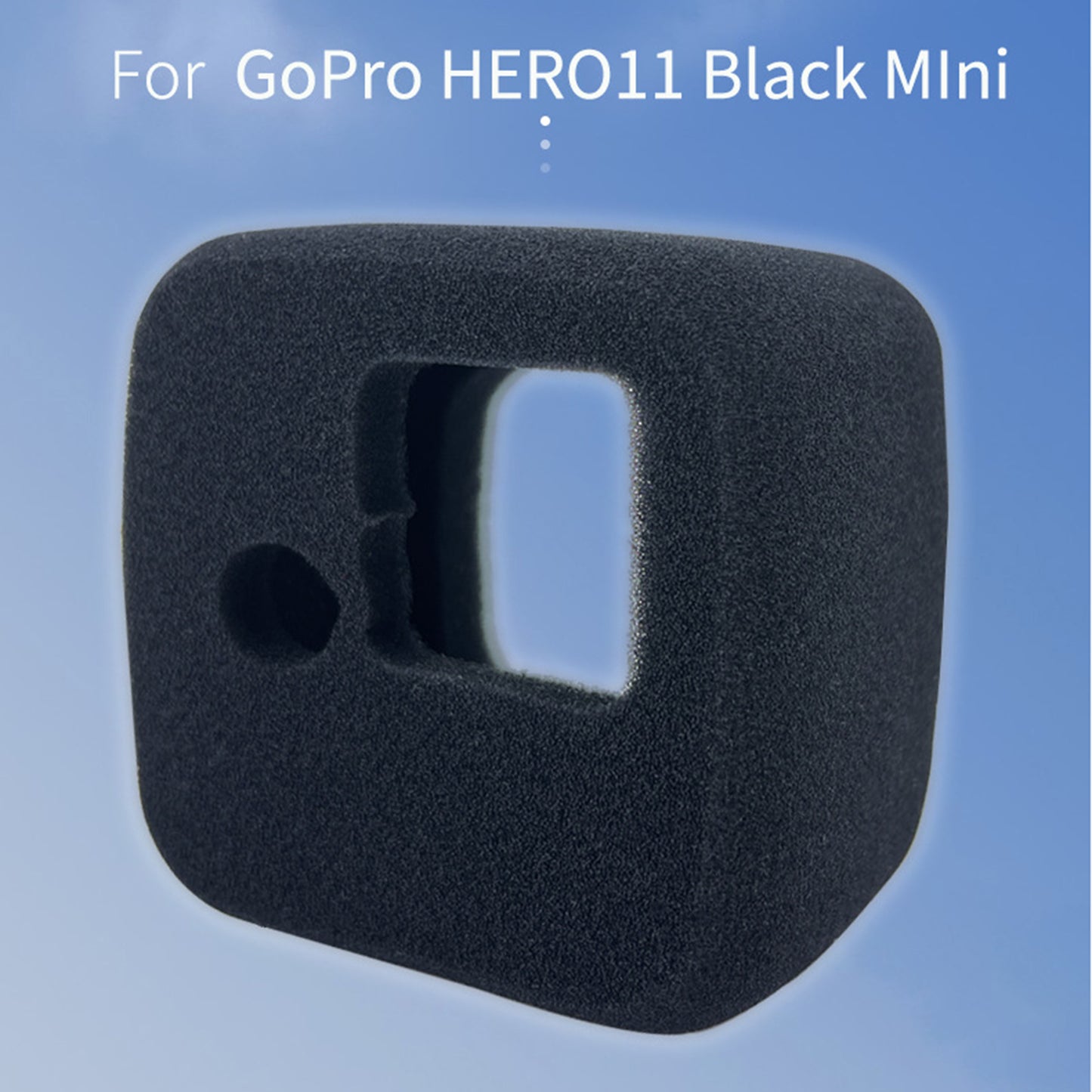 For GoPro Hero 11 Black Mini Windproof Cover Action Camera Sponge Windscreen Case