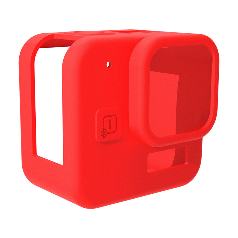 For GoPro Hero 11 Black Mini Silicone Protective Cover Action Camera Anti-collision Case with Tempered Glass Lens Film