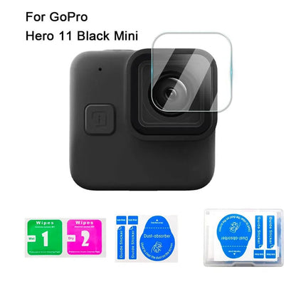 For GoPro Hero 11 Black Mini Action Camera Lens Tempered Glass Film Explosion-proof Lens Protector