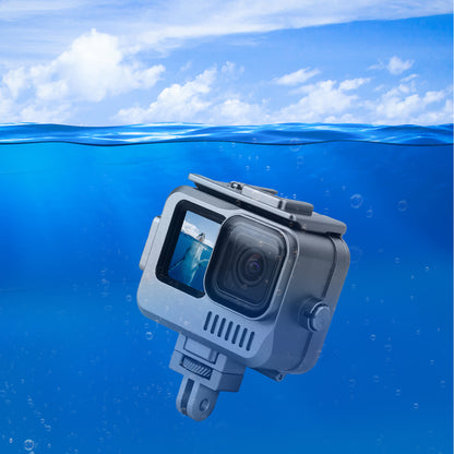 SUNNYLIFE GO-FS563 For GoPro Hero 9 / 10 / 11 Aluminum Alloy Waterproof Case Anti-Scratch Protective Cage