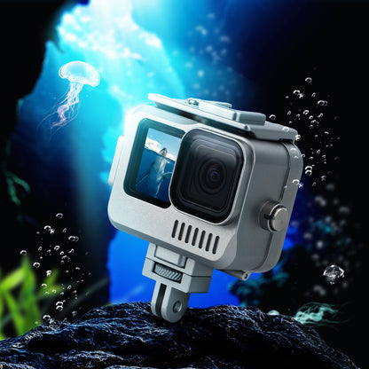 SUNNYLIFE GO-FS563 For GoPro Hero 9 / 10 / 11 Aluminum Alloy Waterproof Case Anti-Scratch Protective Cage