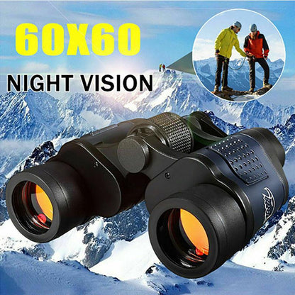 60x60 Night Vision 60X60 3000M HD Ultra-Clear Red Film Binoculars Telescope with Coordinates