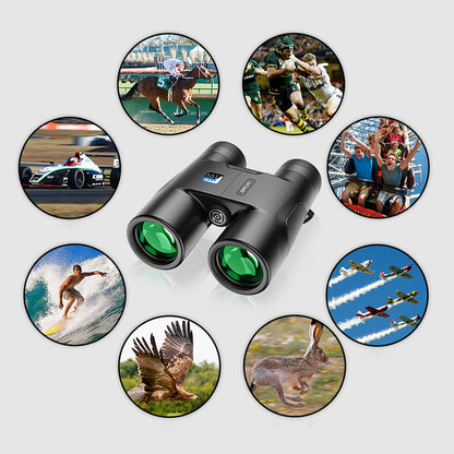 APEXEL 10x42 Binoculars Outdoor Birding Telescope Fixed Focus Lens 42mm Objective Telescope