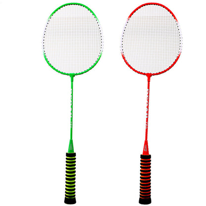 REGAIL 2Pcs Anti-slip Sponge Grip Racquets with 3 Badminton Balls Set Sports Equipment