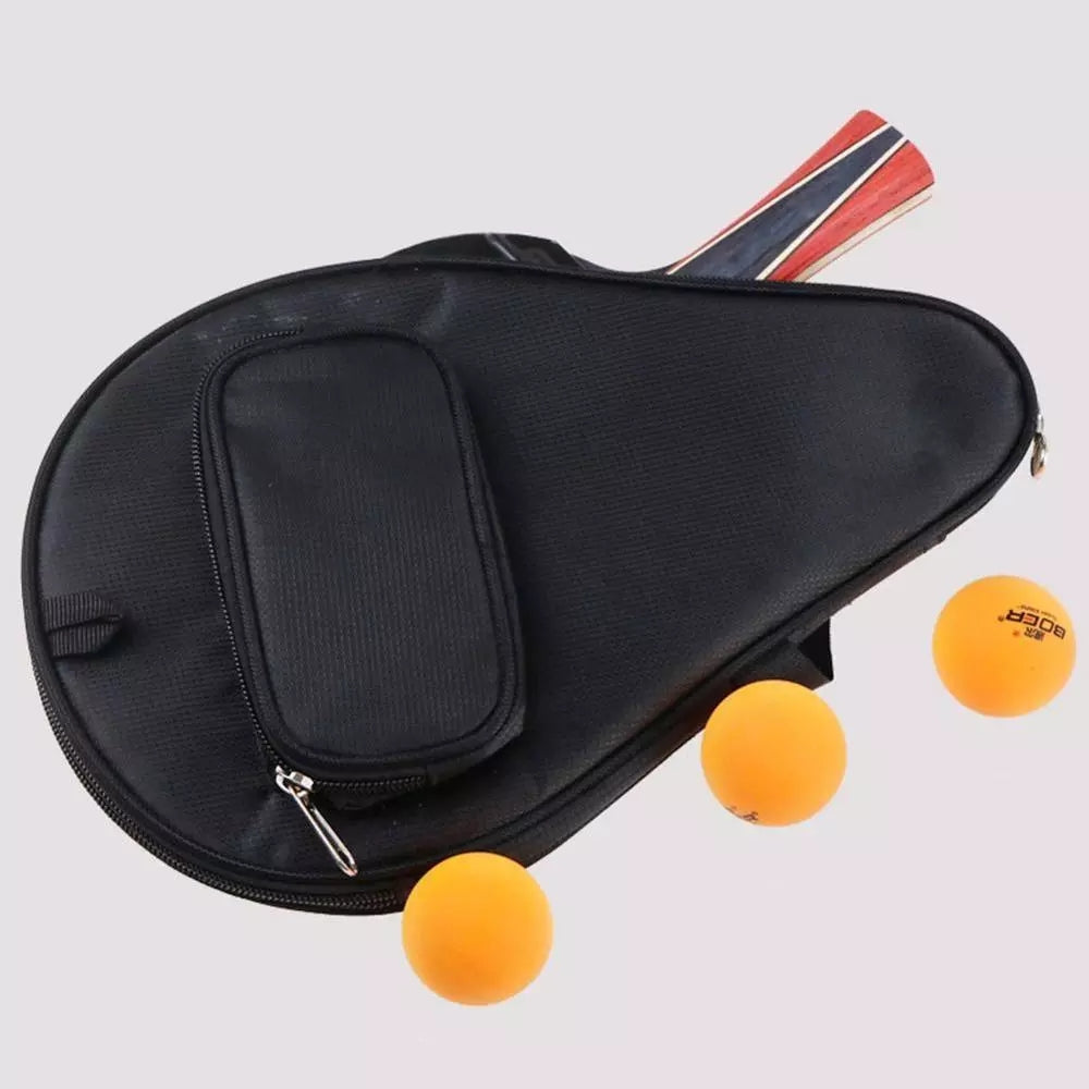 BOER Waterproof Gourd Shape Table Tennis Racket Container Bag Sport Cover Ping Pong Bat Case