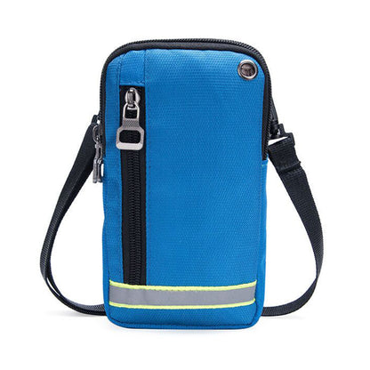 Multifunctional Zipper Phone Purse Waist Pack Crossbody Bag (Suitable for Smartphone under 6-inch)