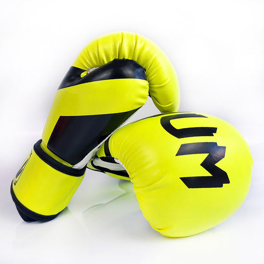 KAILUN NW-036 Leather Kick Boxing Gloves Karate Muay Thai Free Fight Training Gloves, 6oz