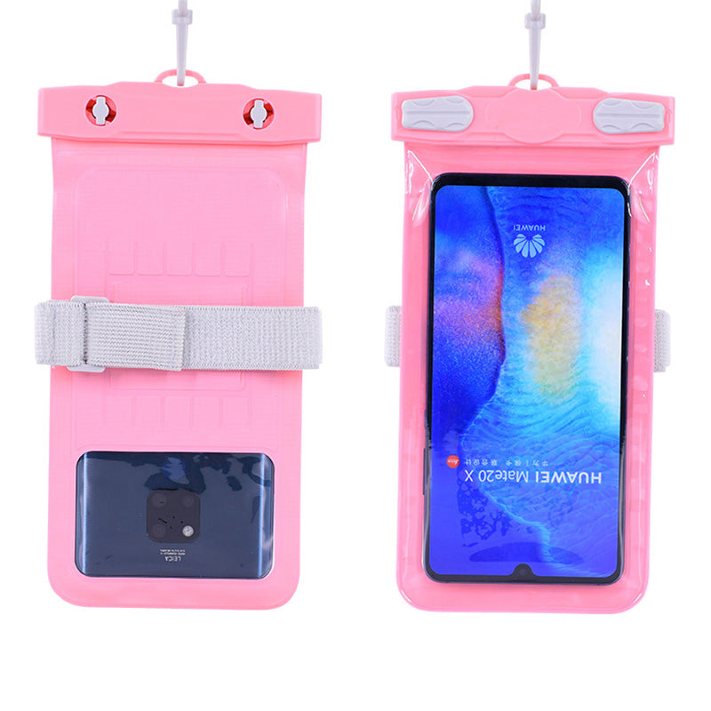 Waterproof Bag for Under 7.2-inches Cell Phone Universal Beach Pool Swimming Phone Pouch with Strap