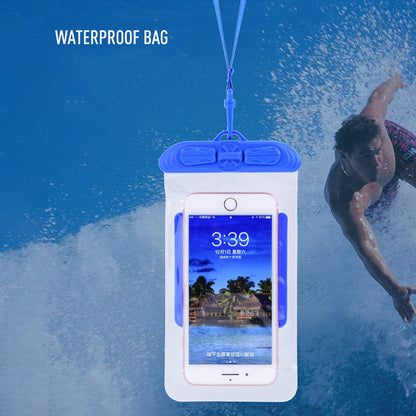 T-35C Universal Waterproof Bag for 5.2-6.4 inches Cell Phone Beach Pool Dry Bag Pouch with Lanyard for Swimming