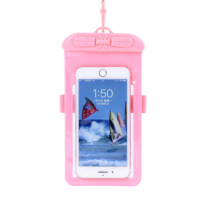 T-35N 5.2-6.44 Inches Cell Phone Bag Waterproof Universal Beach Pool Swimming Phone Pouch with Strap, Size L