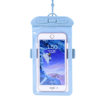 T-35N 5.2-6.44 Inches Cell Phone Bag Waterproof Universal Beach Pool Swimming Phone Pouch with Strap, Size L