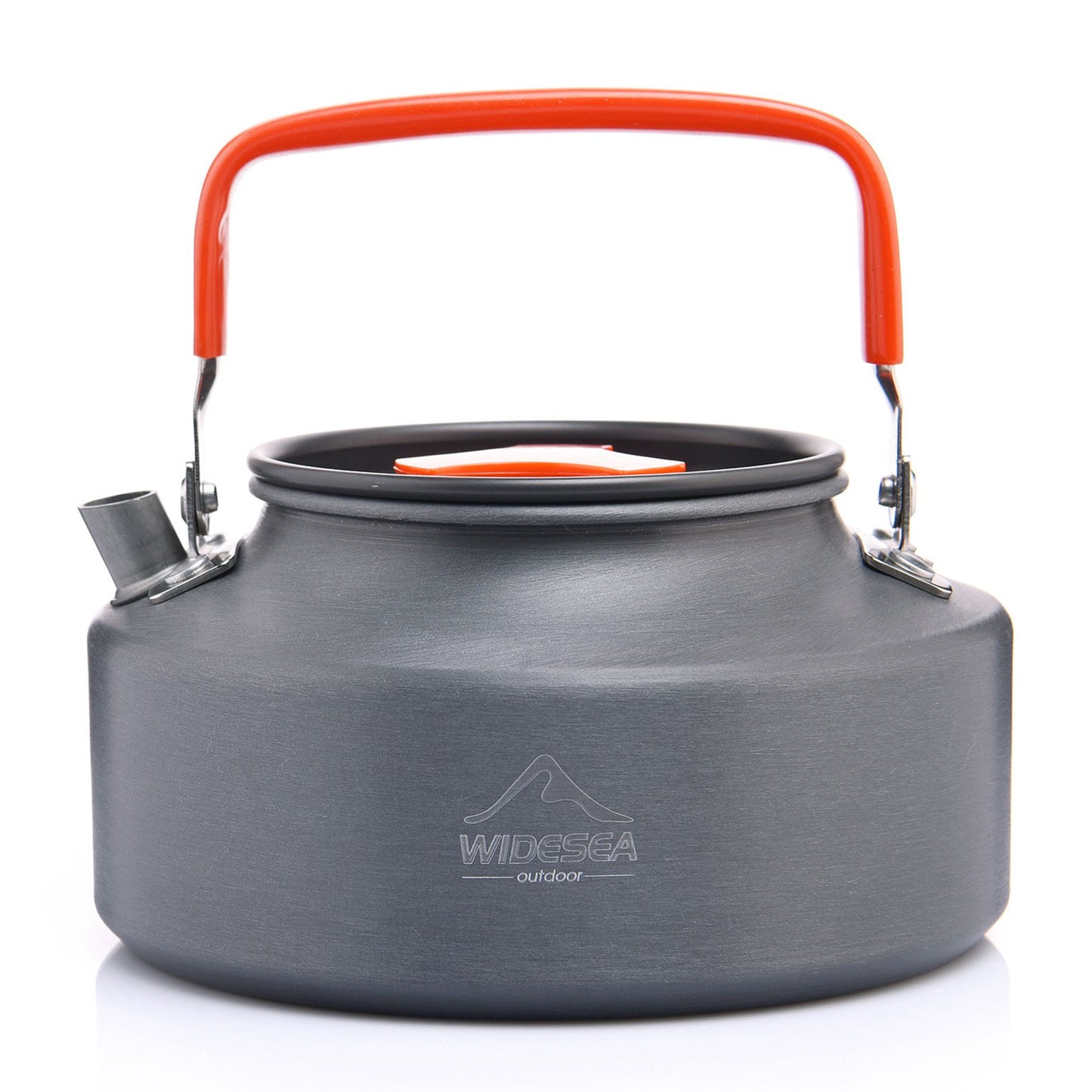 WIDESEA WSKT-11R 1.1L Camping Teapot Camp Water Cooking Tool Family BBQ Hiking Kettle (BPA-free, No FDA Certification)