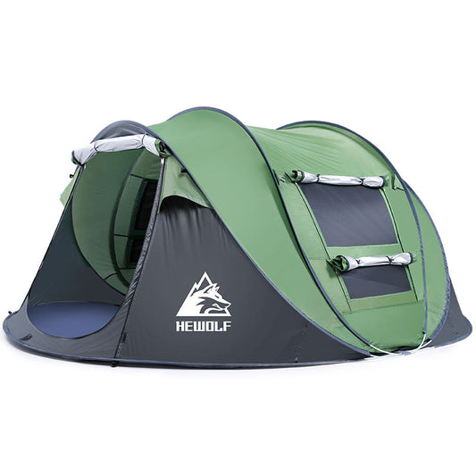 HEWOLF HW-Z1766 PLUS 4-5 People Windproof Waterproof Automatic Quick Open Tent Outdoor Camping Travel Tent