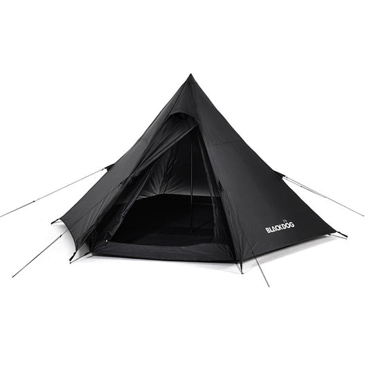 BLACKDOG BD-ZP003 Outdoor Portable Tent Hexagonal Pyramid Folding Tent Large Space Nature Hiking Camping Tourist Dinner Picnic Tent for 3-4 People