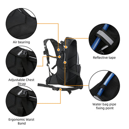 2L Multifunctional Outdoor Cycling Hiking Mountaineering Bag Reflective Backpack