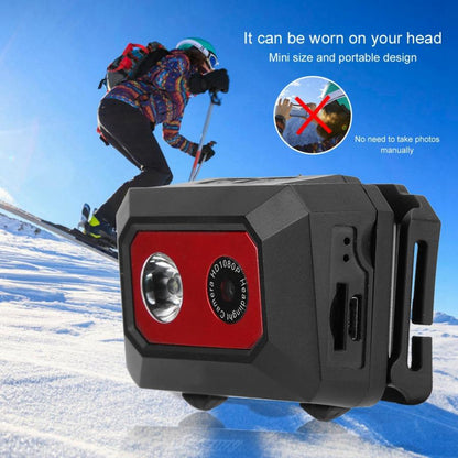 F18 HD 1080P Sports DV Camera Head-mounted DVR Action Camera Night Vision Video Camcorder with LED Headlight