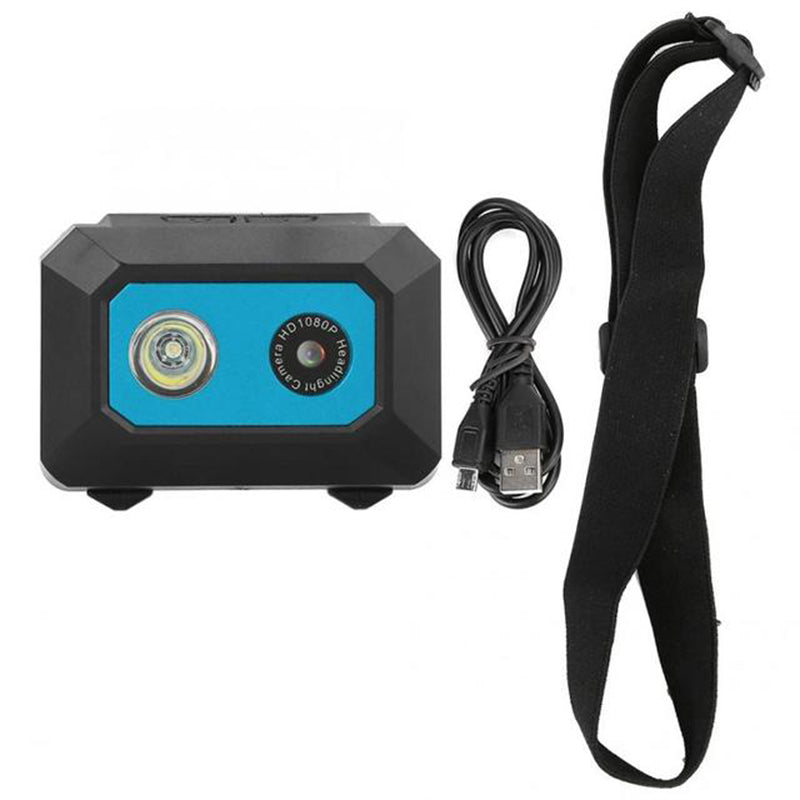 F18 HD 1080P Sports DV Camera Head-mounted DVR Action Camera Night Vision Video Camcorder with LED Headlight