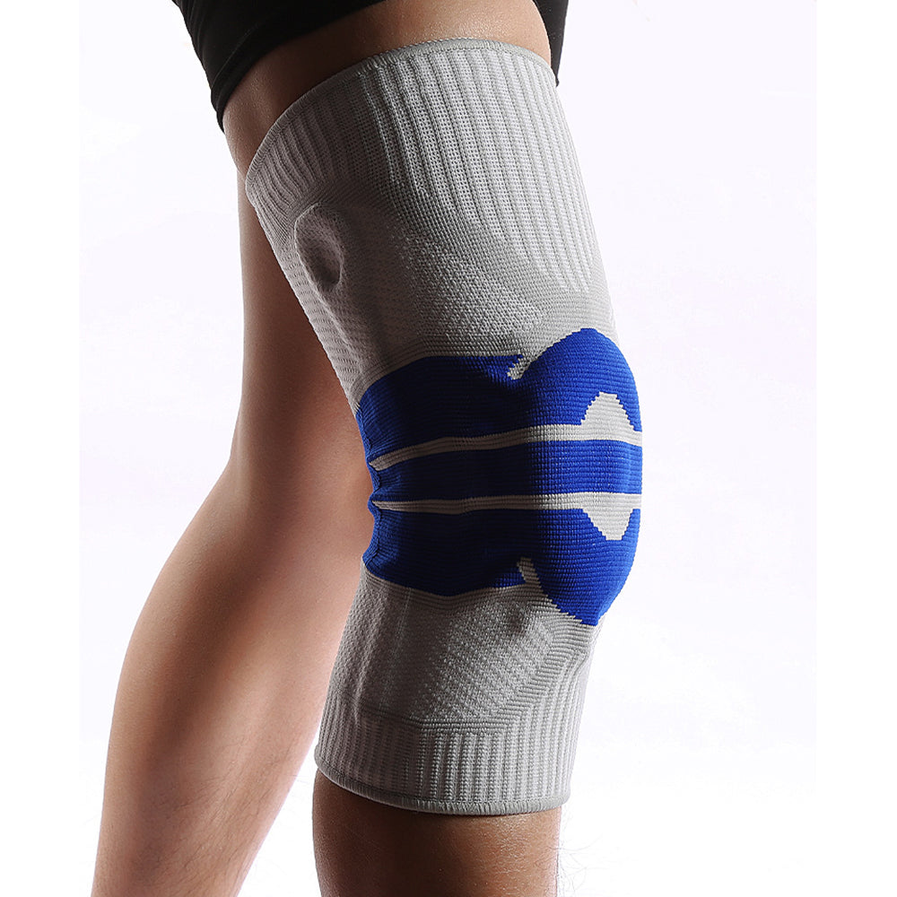 KYNCILOR AB058 Breathable Knee Support Brace Silicone Kneecap for Running Riding Basketball 1/Pc Elastic Knitted Knee Protective Pads