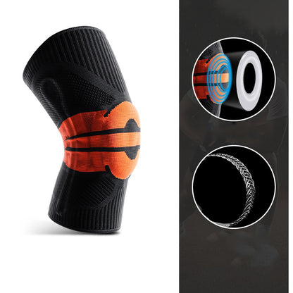 KYNCILOR AB058 Breathable Knee Support Brace Silicone Kneecap for Running Riding Basketball 1/Pc Elastic Knitted Knee Protective Pads