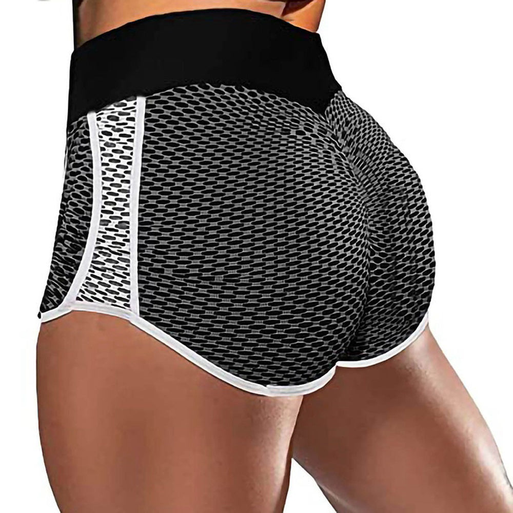 Summer Hollow Out Women Scrunch Butt Lift Shorts High Waisted Pants for Workout Exercise Yoga Gym