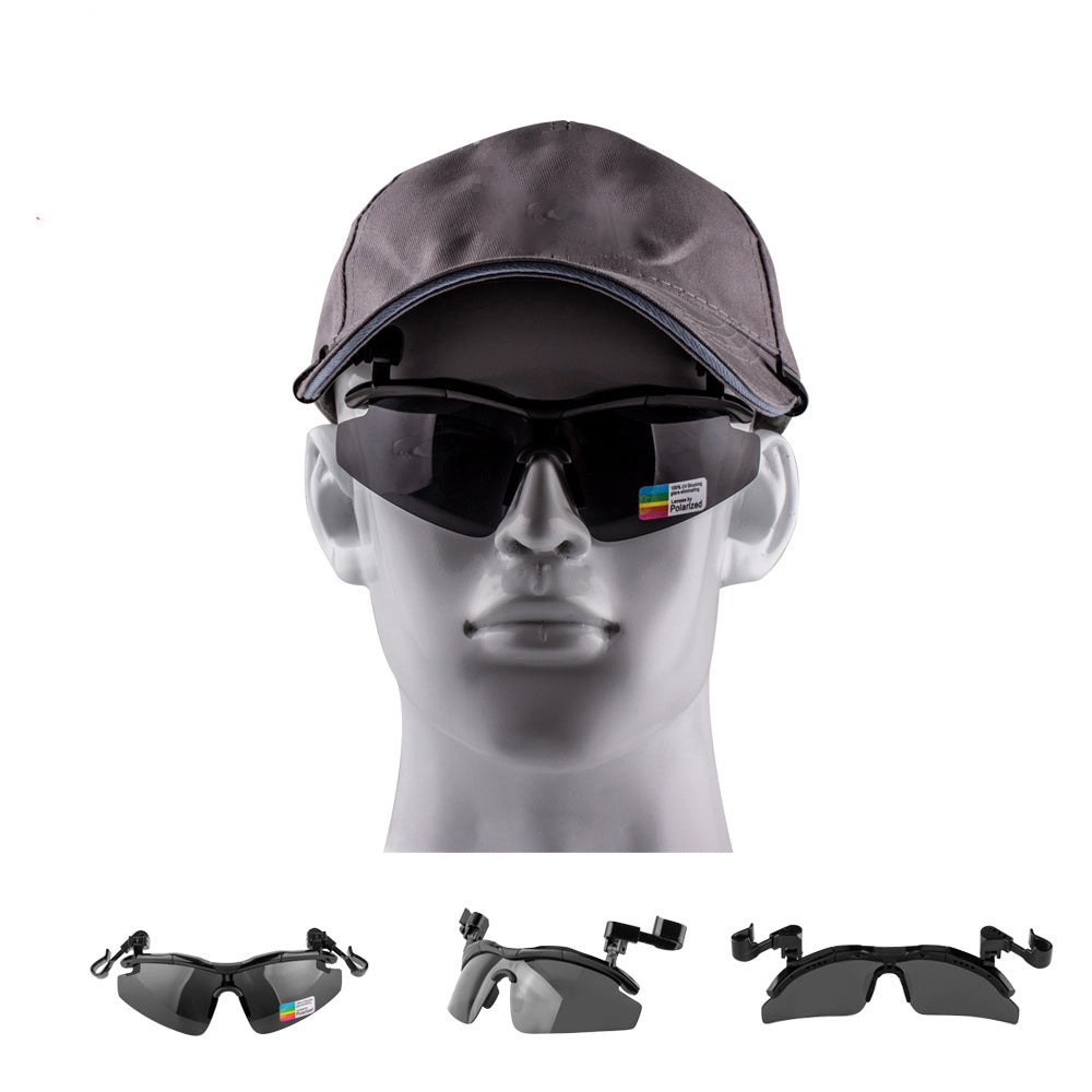 XQ-114A Outdoor Polarized Sports Fishing Glasses Hat Clip Sunglasses UV400 Biking Hiking Golf Eyewear