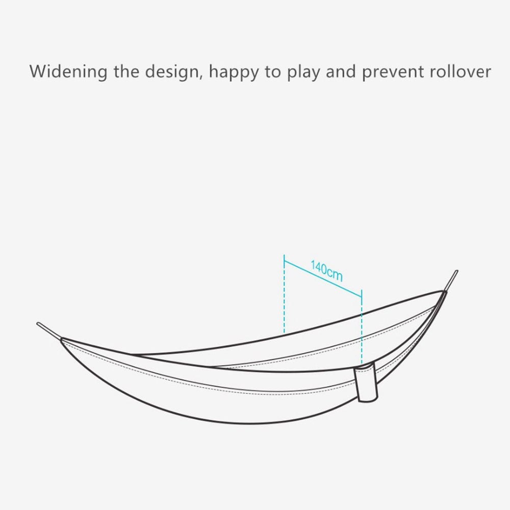 XIAOMI YOUPIN Single Person Outdoor Hammock Parachute Fabric Anti-rollover Swing Bed Camping Hanging Sleeping Bed