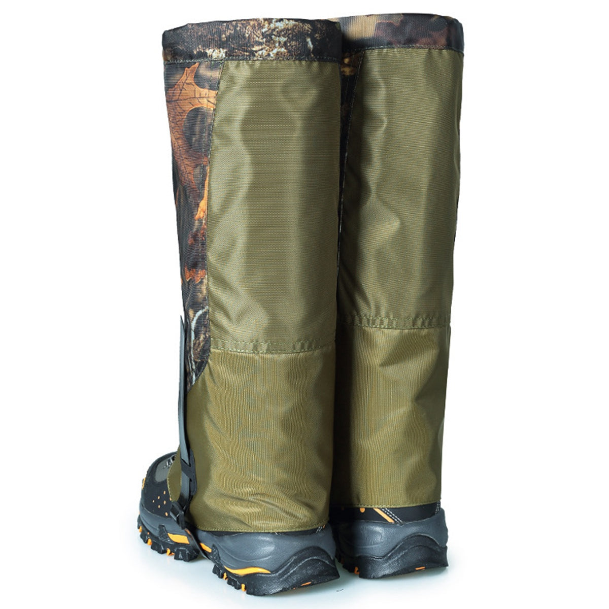 LUCKSTONE 1 Pair Outdoor Oxford Cloth Waterproof Gaiters Leg Cover Boots Shoe Covers for Hiking Camping Climbing Skiing