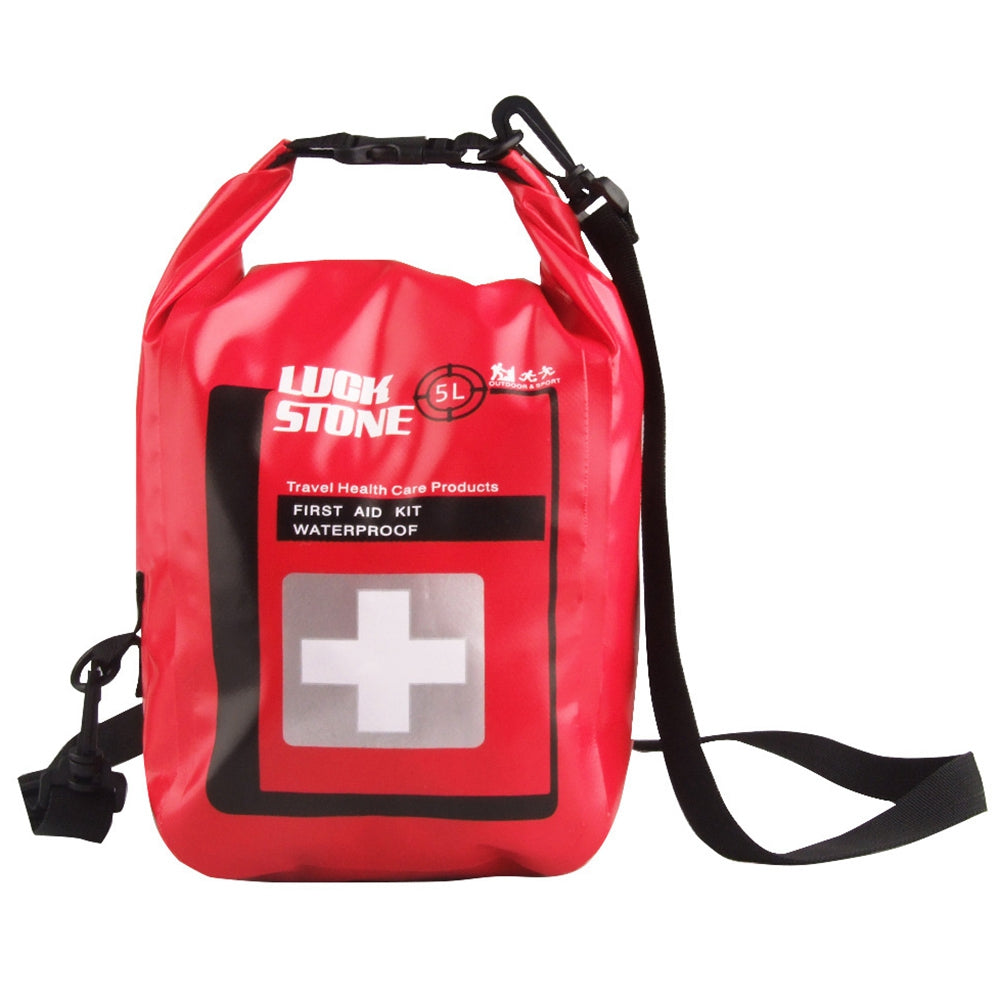 LUCKSTONE 5L First Aid Kit Case Portable Waterproof Emergency Kit Bag for Outdoor Travel