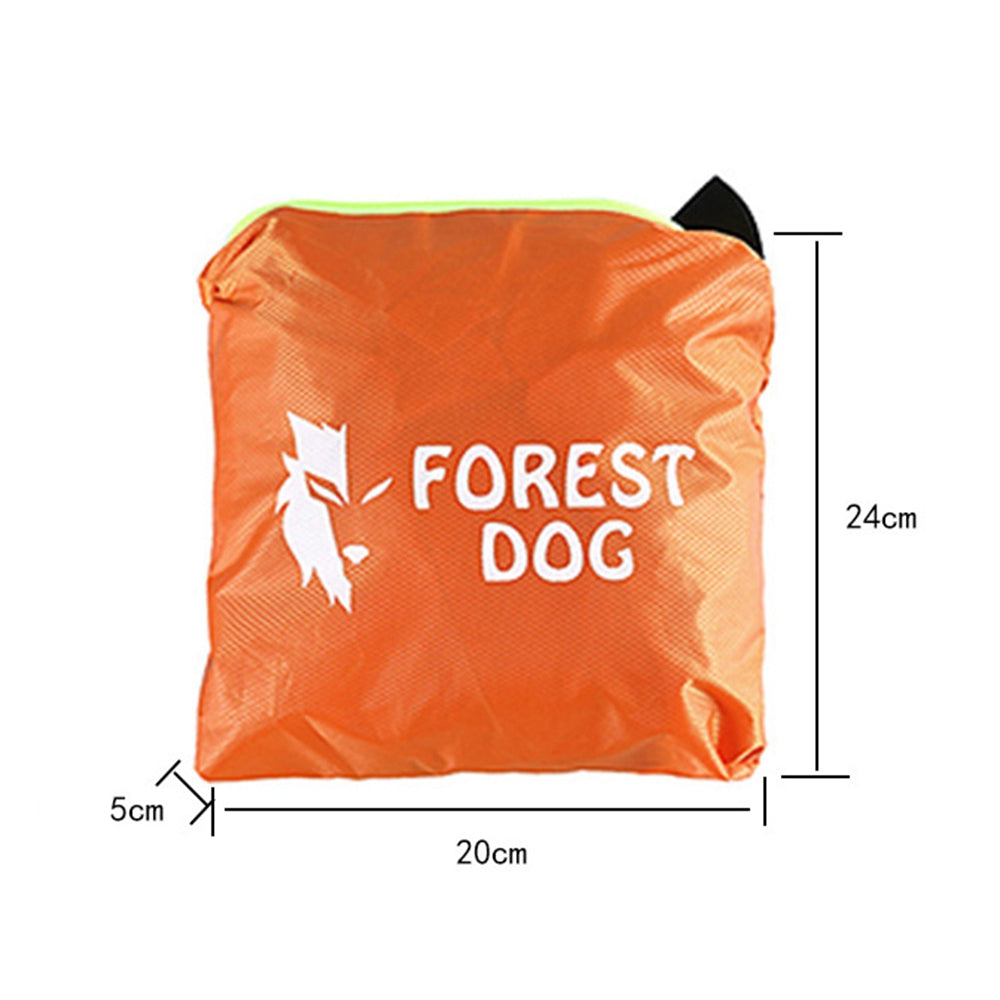 FOREST DOG Men Women Outdoor Camping Hiking Rain Poncho Reflective Raincoat