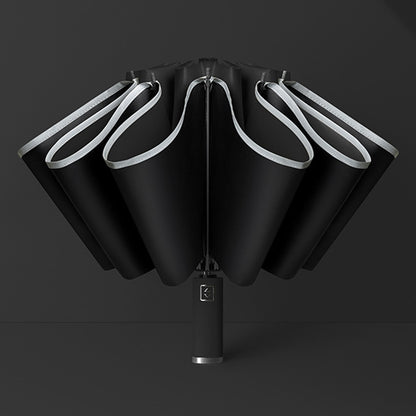 Reflective Automatic Umbrella Sun-proof Rainproof Dual-use Folding Reverse Type Umbrella Large UV Protection Umbrella