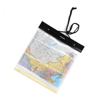 AYXSEE Outdoor Waterproof Camping Hiking Map Bag Transparent PVC Map Protection Seal Pouch