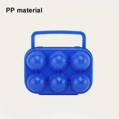 Outdoor Camping Picnic Eggs Case 6 Grids Egg Storage Box Portable Egg Holder Container Kitchen Organizer (BPA Free, No FDA Certificate)