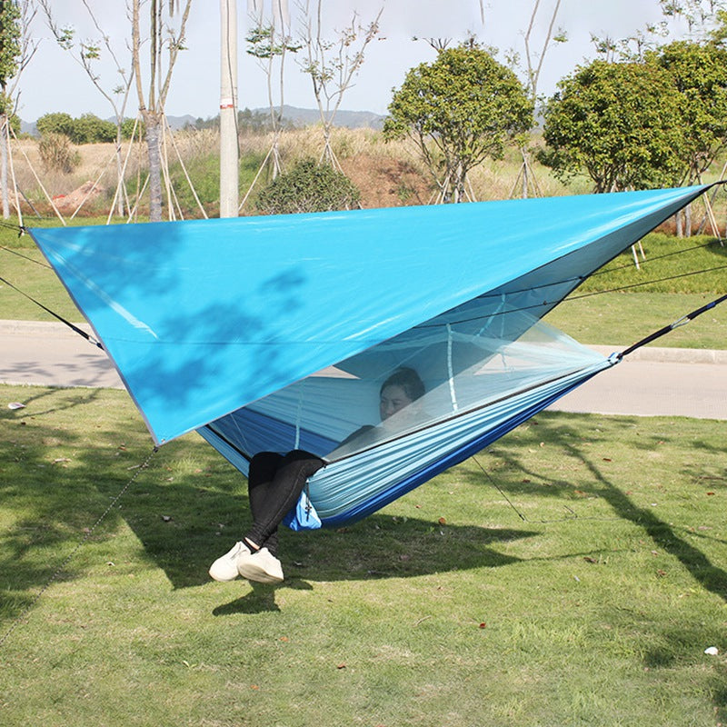 TM-075 Waterproof Tent Tarp Silver Coated Outdoor Camping Awning Tarp Rainfly Sun Shelter