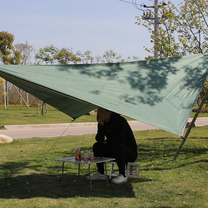 TM-075 Waterproof Tent Tarp Silver Coated Outdoor Camping Awning Tarp Rainfly Sun Shelter