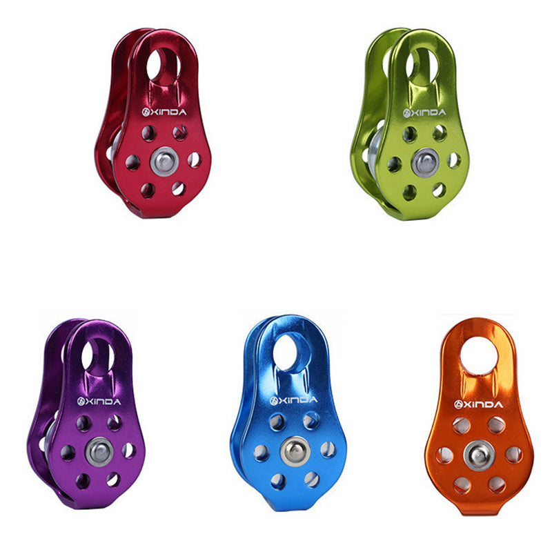 XINDA XD-8610 Climbing Pulley Aluminium Alloy Climbing Fixed Mountaineering Rope Rock Climbing Pulley Safety Outdoor Tool