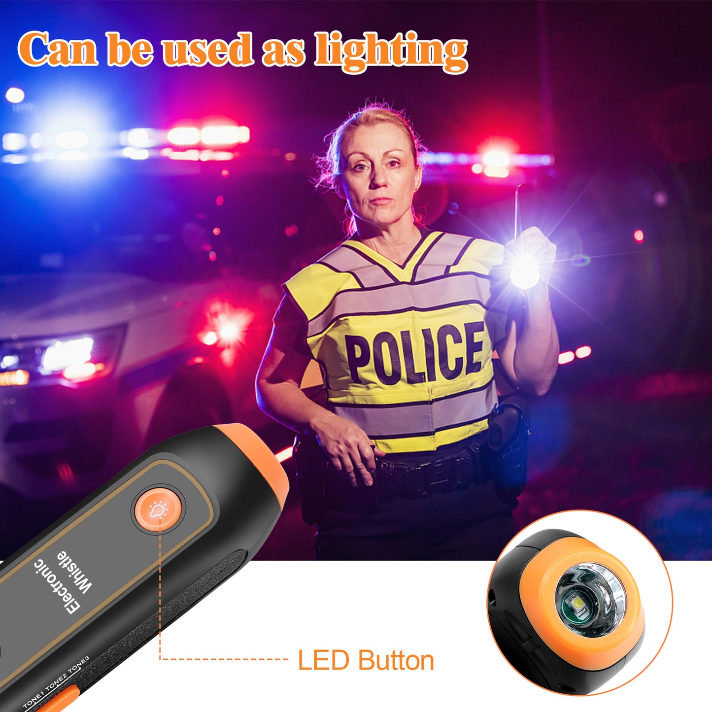 Safety Whistle Lantern Referees Electronic Whistle SOS Light Flashlight Emergency Camping Lamp Instructors Whistle