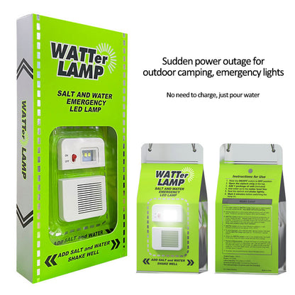 Outdoor Salt Water Lamp LED Emergency Camping Light for Camping Night Fishing Portable Energy